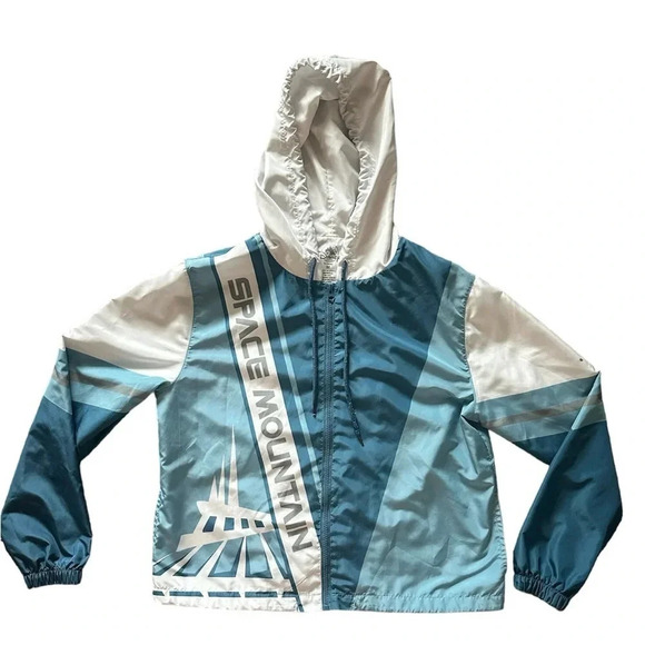 Disney Parks Space Mountain Windbreaker Jacket Size M - Picture 1 of 10